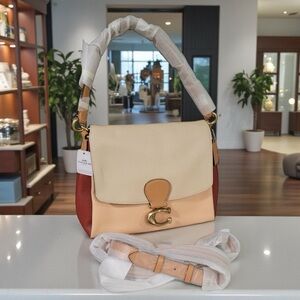 🐪✨ Coach May Shoulder Bag NWT – Ivory Blush Multi ✨🐪